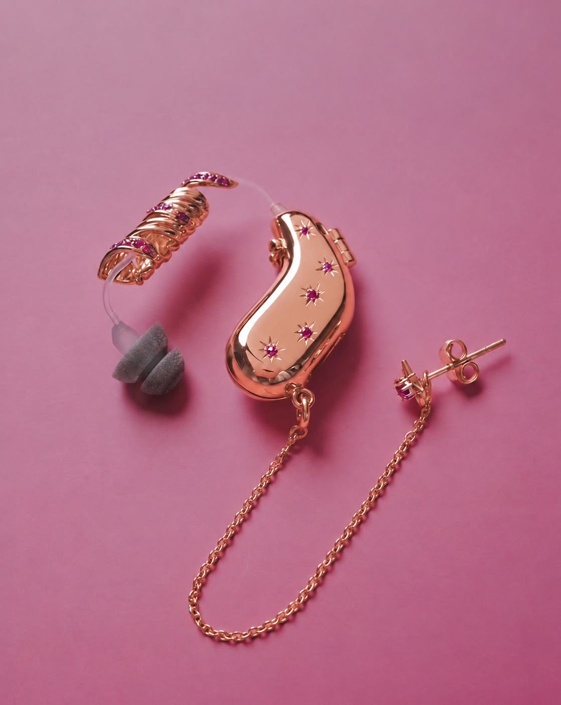 A star is Born — Left / Pink / Rose gold vermeil, digitally recoloured product preview