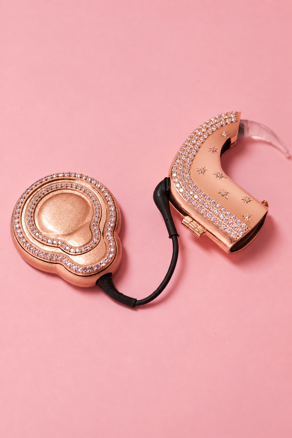 Cochlear Signature — Left / Rose gold vermeil / Pink, digitally recoloured product preview