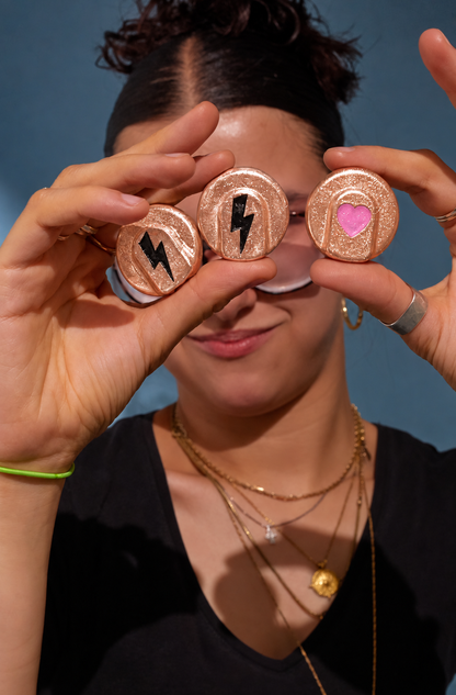 Coil Icons — One / Rose Gold / Heart, digitally recoloured product preview