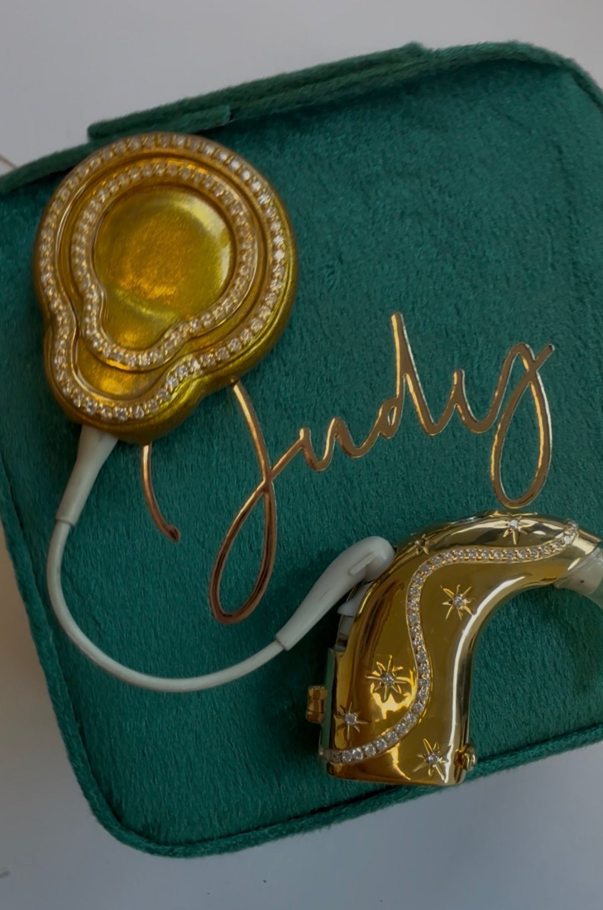 Afterglow cochlear implant jewellery close product view