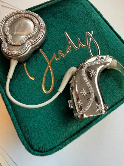 Afterglow cochlear implant jewellery — Silver